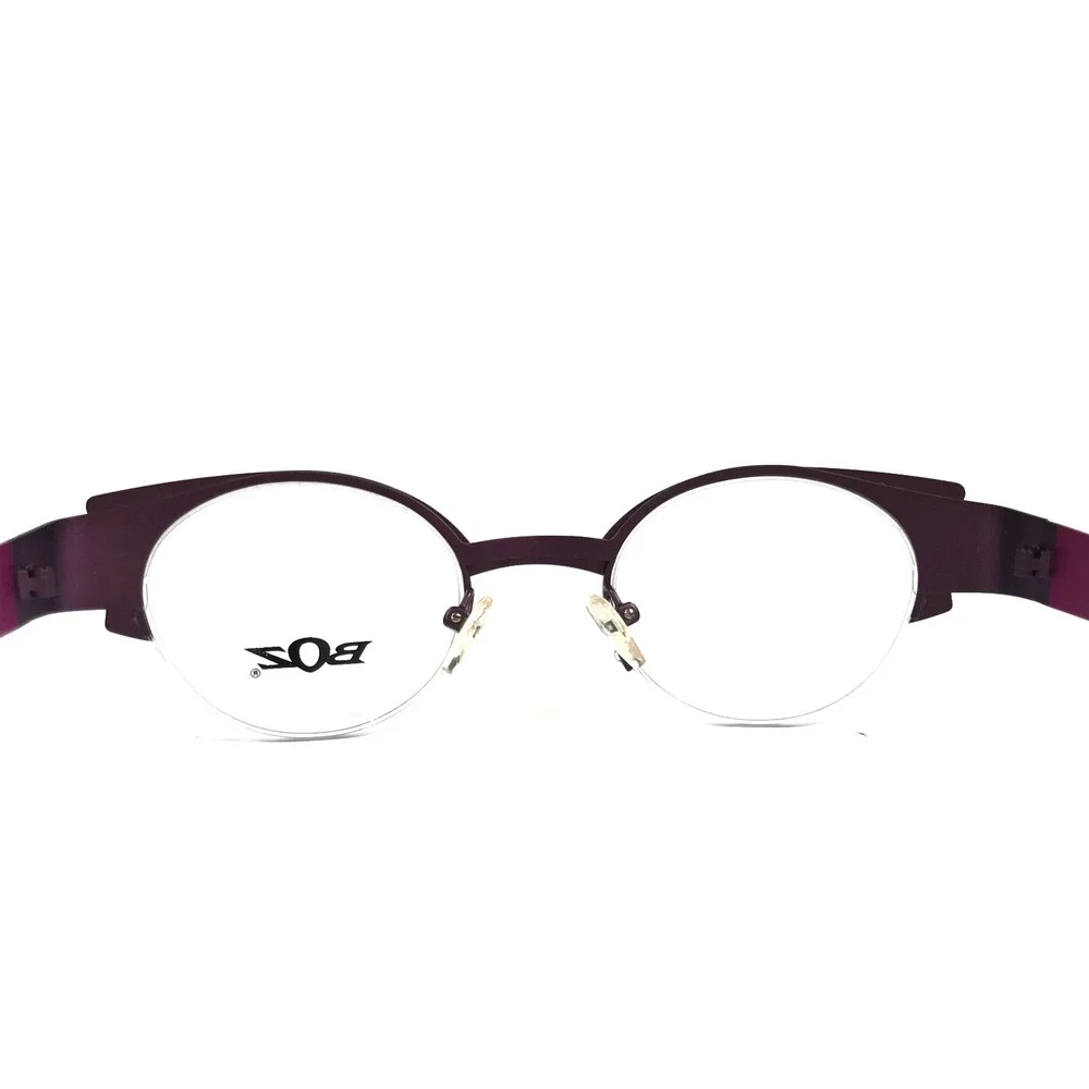 BOZ Eyeglasses Frames WILLY 8575 Pink Purple Spotted Cat Eye 44.5-21-135